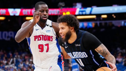 Retired NBA guard Michal Carter-Williams and Washington Wizards forward Eugene Omoruyi