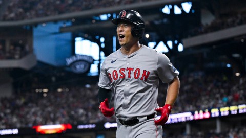 Boston Red Sox outfielder Rob Refsnyder