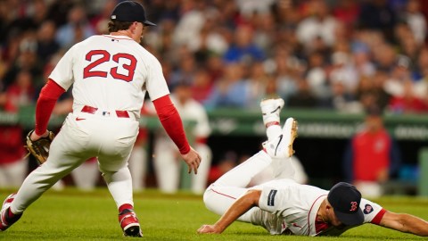 Boston Red Sox infielder Romy Gonzalez and pitcher Greg Weissert