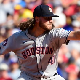 Houston Astros pitcher Spencer Arrighetti