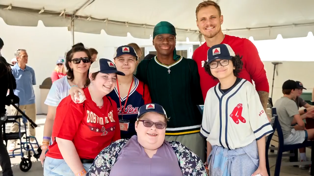 Tanner Houck and Jimmy Fund Patients