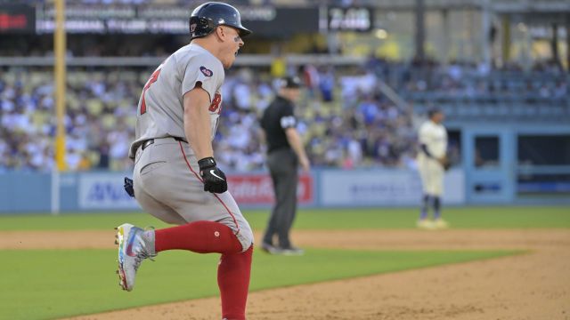 Boston Red Sox outfielder Tyler O'Neill