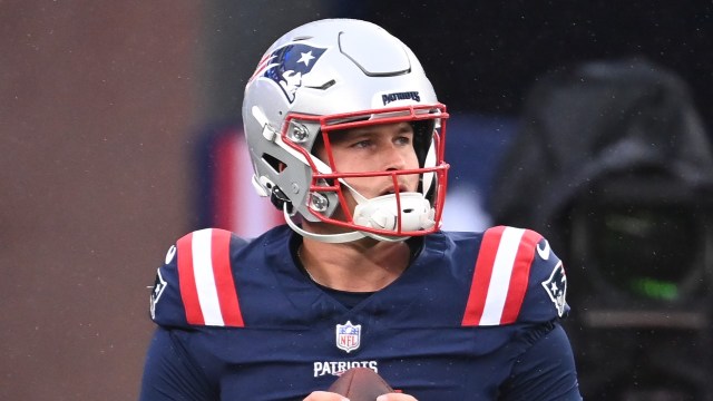 New England Patriots quarterback Bailey Zappe