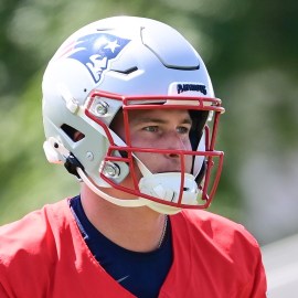 New England Patriots quarterback Bailey Zappe