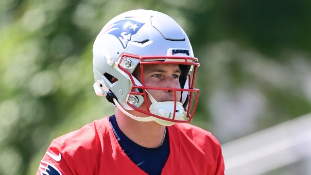 New England Patriots quarterback Bailey Zappe