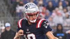 New England Patriots quarterback Drake Maye