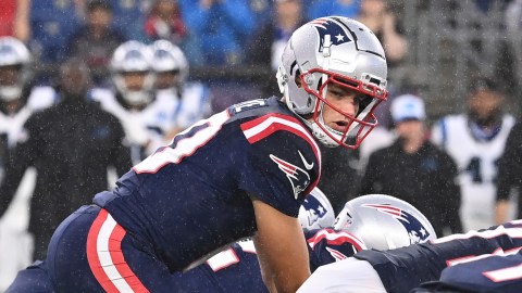 New England Patriots quarterback Drake Maye