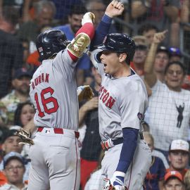 Boston Red Sox outfielder Jarren Duran and first baseman Triston Casas