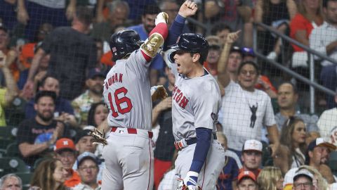 Boston Red Sox outfielder Jarren Duran and first baseman Triston Casas