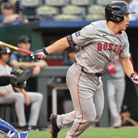 Boston Red Sox designated hitter Masataka Yoshida