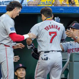 Boston Red Sox outfielder Masataka Yoshida