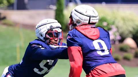New England Patriots linebacker Matthew Judon, defensive end John Morgan