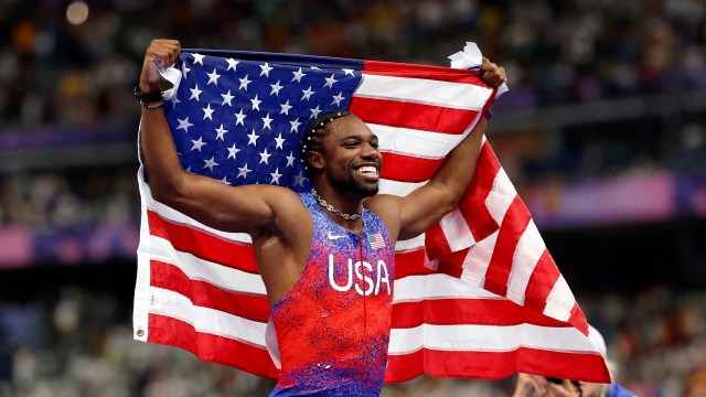 Team USA 100-meter sprinter Noah Lyles