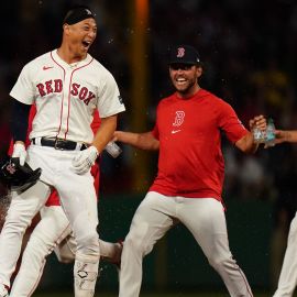 Boston Red Sox outfielder Rob Refsnyder