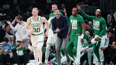 Boston Celtics forward Sam Hauser