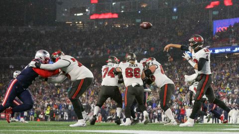 Former Tampa Bay Buccaneers quarterback Tom Brady and former New England Patriots edge rusher Matthew Judon