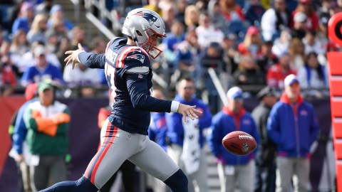 New England Patriots punter Bryce Baringer