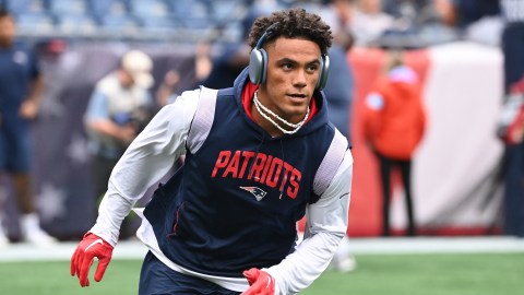 New England Patriots cornerback Christian Gonzalez