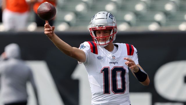 New England Patriots quarterback Drake Maye