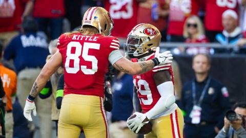 San Francisco 49ers tight end George Kittle, wide receiver Deebo Samuel