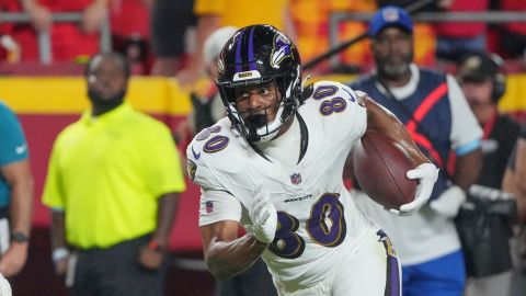 Baltimore Ravens tight end Isaiah Likely