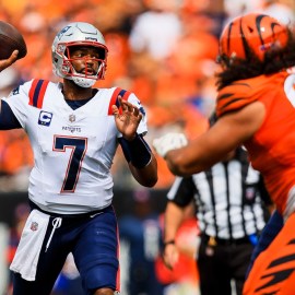 New England Patriots quarterback Jacoby Brissett