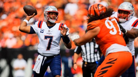 New England Patriots quarterback Jacoby Brissett