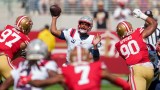 New England Patriots quarterback Jacoby Brissett