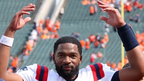 New England Patriots quarterback Jacoby Brissett