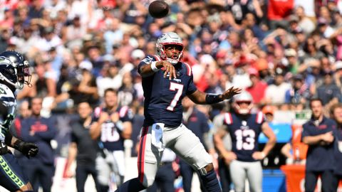 New England Patriots quarterback Jacoby Brissett