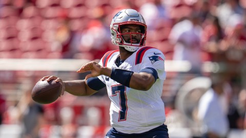 New England Patriots quarterback Jacoby Brissett