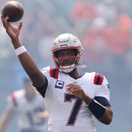 New England Patriots quarterback Jacoby Brissett