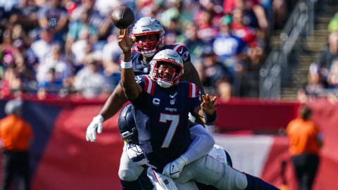 New England Patriots quarterback Jacoby Brissett