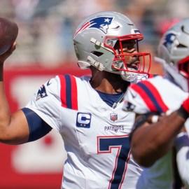 New England Patriots quarterback Jacoby Brissett