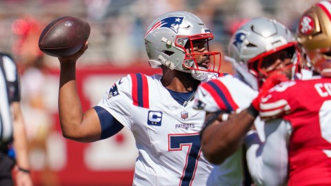 New England Patriots quarterback Jacoby Brissett