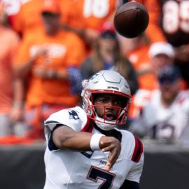 New England Patriots quarterback Jacoby Brissett