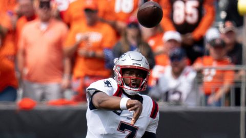 New England Patriots quarterback Jacoby Brissett