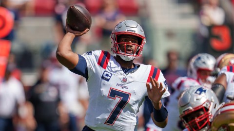 New England Patriots quarterback Jacoby Brissett