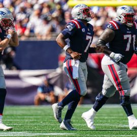 New England Patriots quarterback Jacoby Brissett