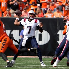 New England Patriots quarterback Jacoby Brissett