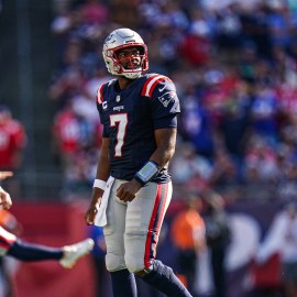 New England Patriots quarterback Jacoby Brissett