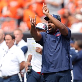 New England Patriots head coach Jerod Mayo