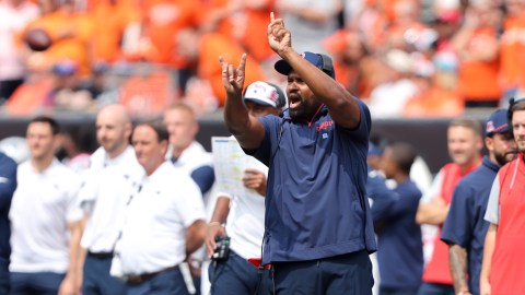 New England Patriots head coach Jerod Mayo