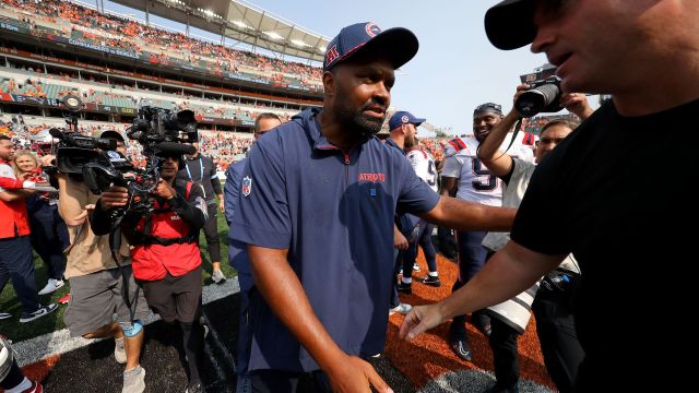 New England Patriots head coach Jerod Mayo