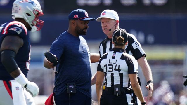 New England Patriots head coach Jerod Mayo