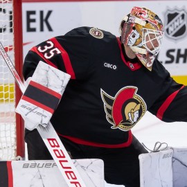 Ottawa Senators goaltender Linus Ullmark