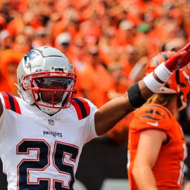 New England Patriots cornerback Marcus Jones