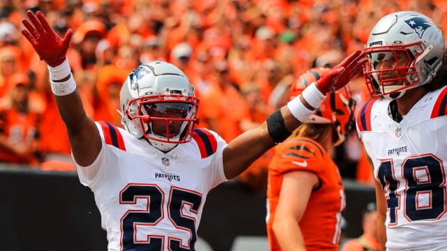 New England Patriots cornerback Marcus Jones