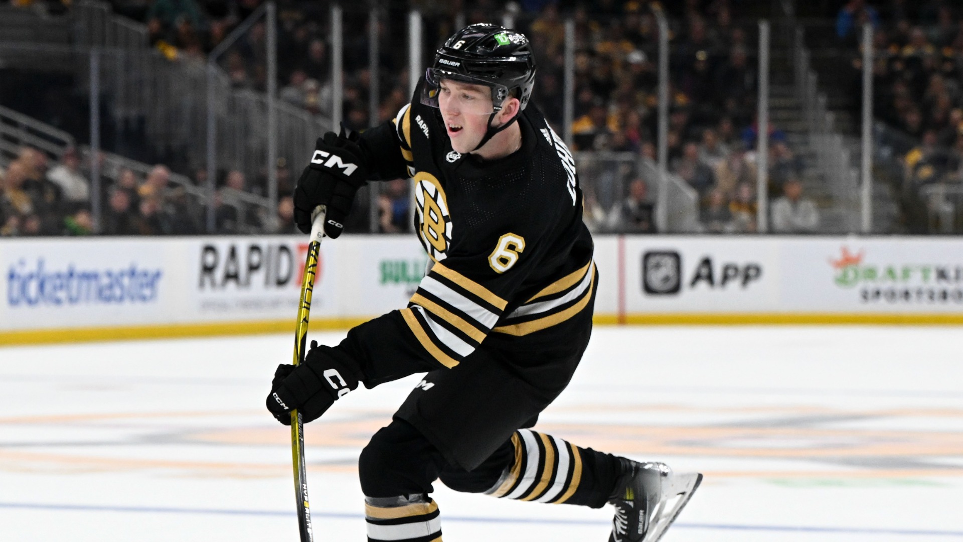 Mason Lohrei has a perfect description for the new Bruins teammate