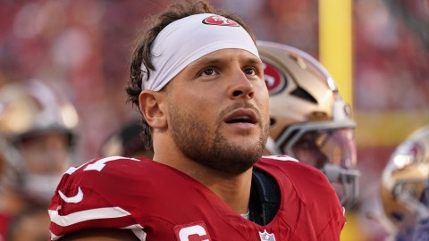 San Francisco 49ers defensive lineman Nick Bosa